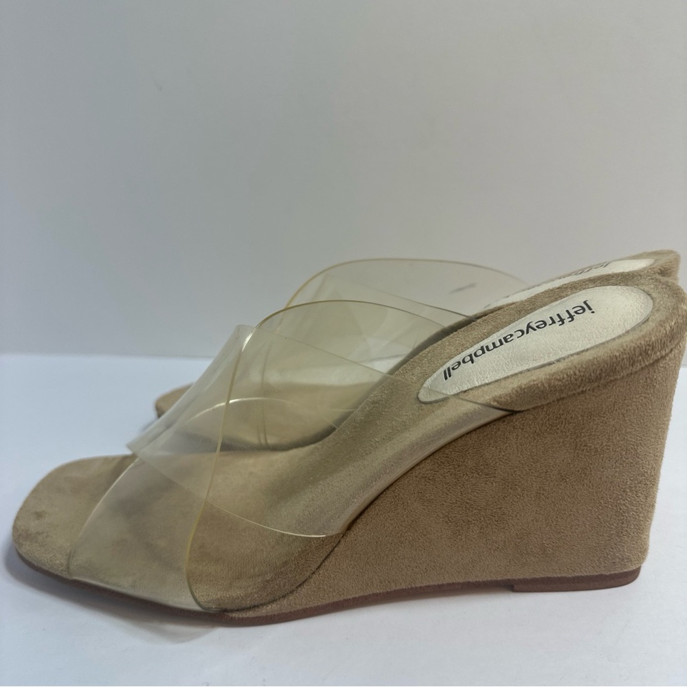 Jeffrey Campbell Tan Wedge Sandals - Picture 7 of 7